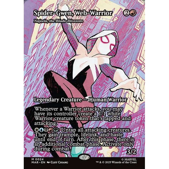 MtG Marvel Universe Mythic Rare Spider-Gwen, Web-Warrior // #24