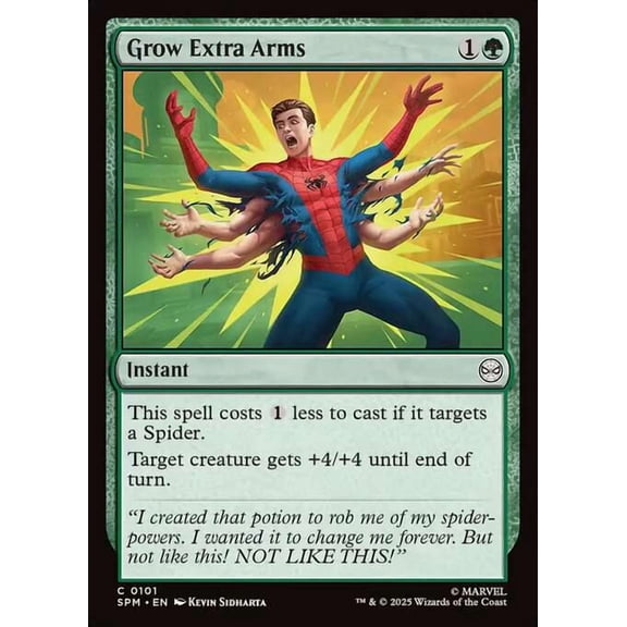 MtG Marvel's Spider-Man Common Grow Extra Arms [FOIL] #101