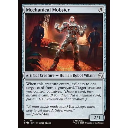 MtG Marvel's Spider-Man Common Mechanical Mobster #168