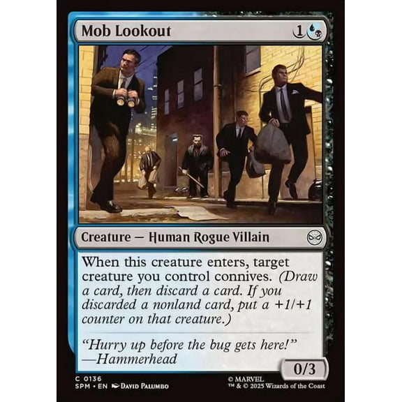 MtG Marvel's Spider-Man Common Mob Lookout #136