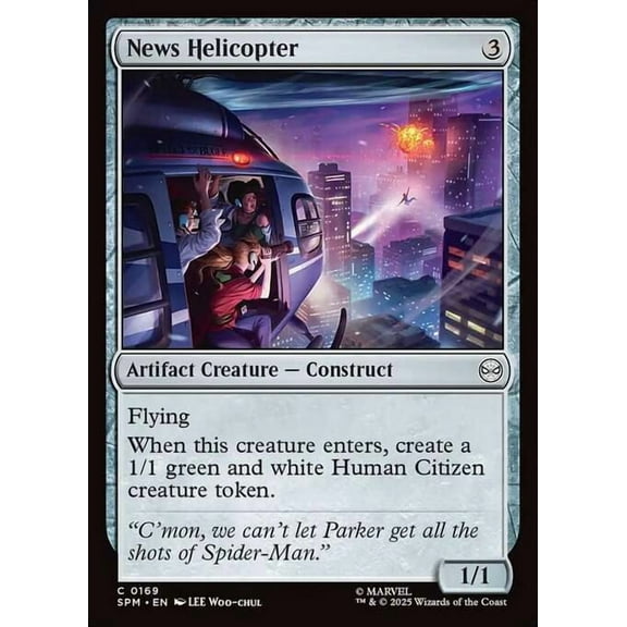 MtG Marvel's Spider-Man Common News Helicopter #169