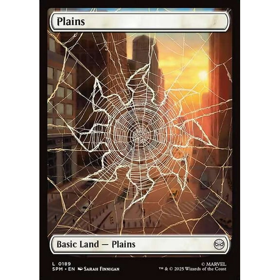 MtG Marvel's Spider-Man Common Plains [Full-Art Spiderweb] #189
