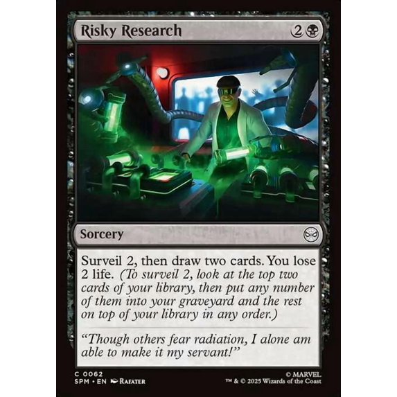 MtG Marvel's Spider-Man Common Risky Research #62