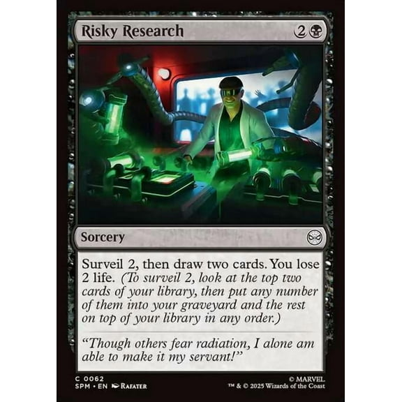 MtG Marvel's Spider-Man Common Risky Research #62