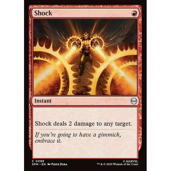 MtG Marvel's Spider-Man Common Shock [FOIL] #88