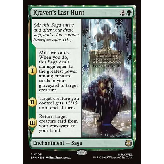 MtG Marvel's Spider-Man Rare Kraven's Last Hunt #105