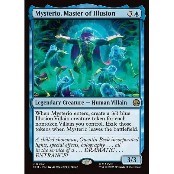 MtG Marvel's Spider-Man Rare Mysterio, Master of Illusion #37