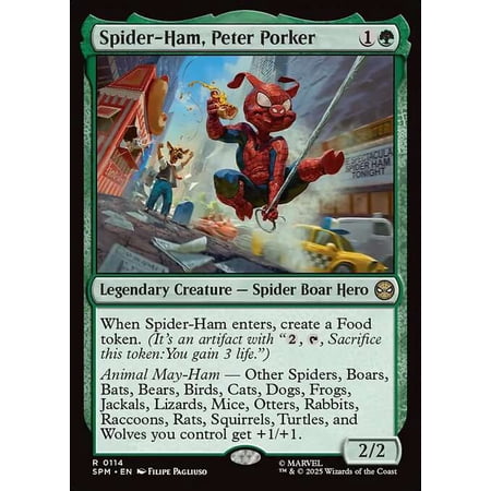 MtG Marvel's Spider-Man Rare Spider-Ham, Peter Porker #114