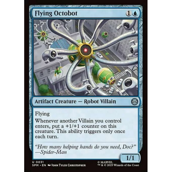 MtG Marvel's Spider-Man Uncommon Flying Octobot [FOIL] #31