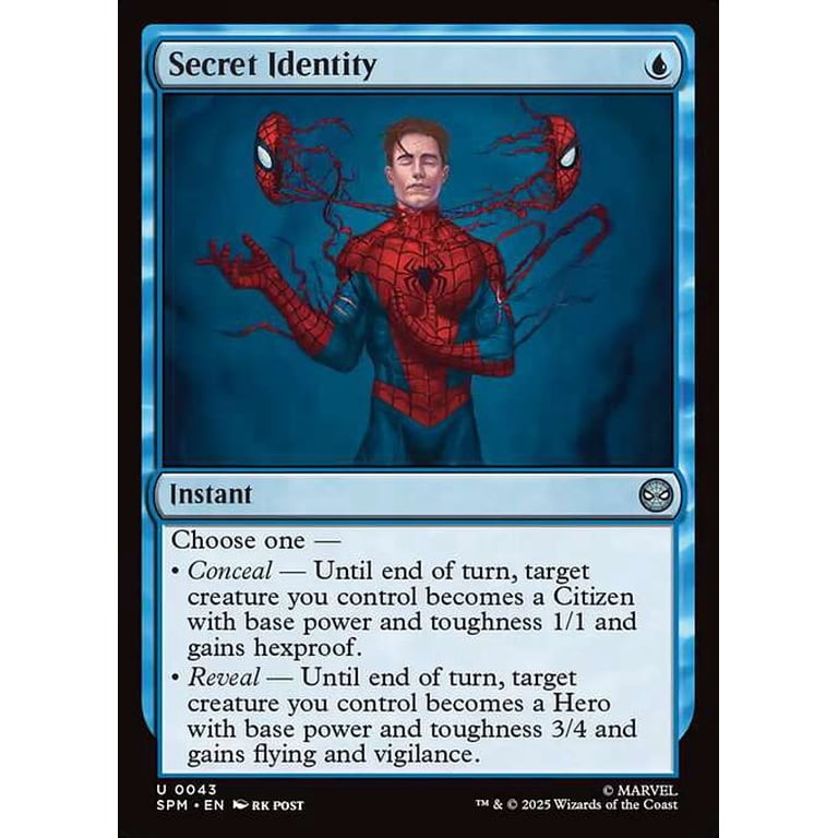MtG Marvel's Spider-Man Uncommon Secret Identity [FOIL] #43 - Walmart.com