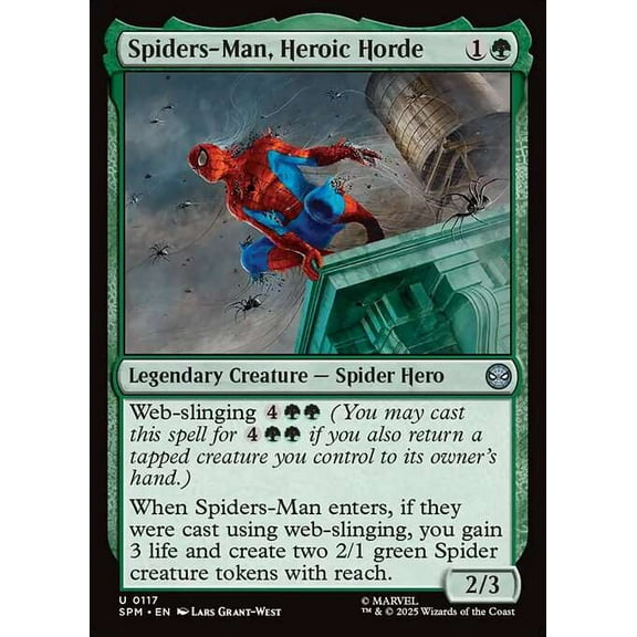 MtG Marvel's Spider-Man Uncommon Spiders-Man, Heroic Horde #117