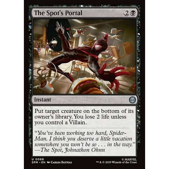 MtG Marvel's Spider-Man Uncommon The Spot's Portal #68