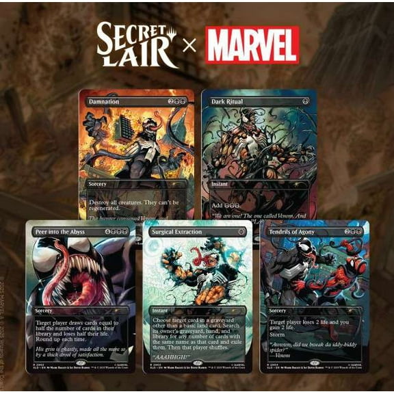 Magic the Gathering Secret Lair x Marvel's Spider-Man: Venom Unleashed (Colors) (Non-Foil)