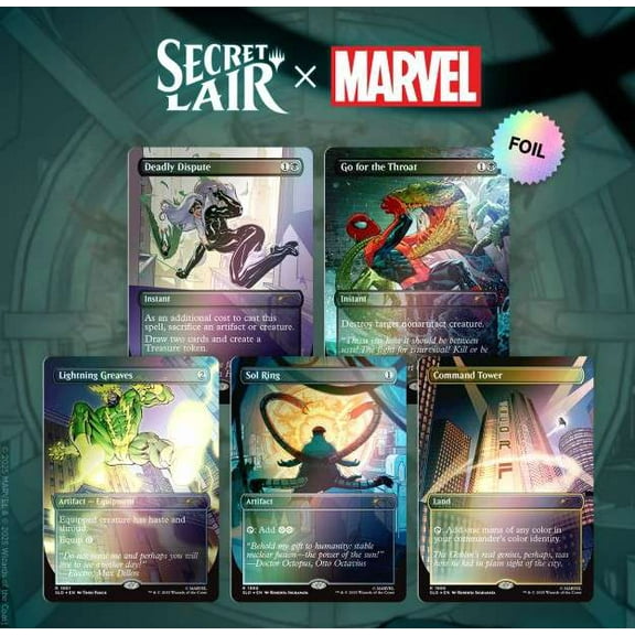 Magic the Gathering Secret Lair x Marvel's Spider-Man: Villainous Plots (Foil)