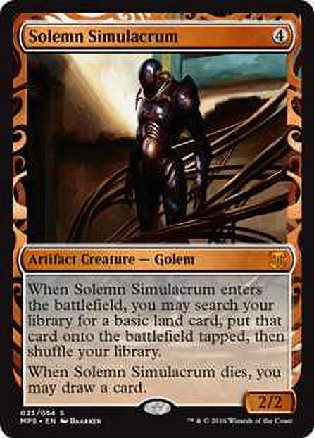 MtG Masterpiece    Solemn Simulacrum (Kaladesh Invention) #25