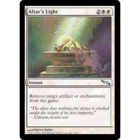 MtG Mirrodin Uncommon Altar's Light #1