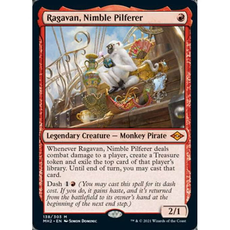 MtG Modern Horizons 2 Mythic Rare Ragavan, Nimble Pilferer #138 -  Walmart.com