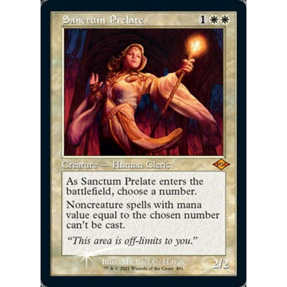 MtG Modern Horizons 2 Mythic Rare Sanctum Prelate (FOIL Buy-a-Box Promo) #491