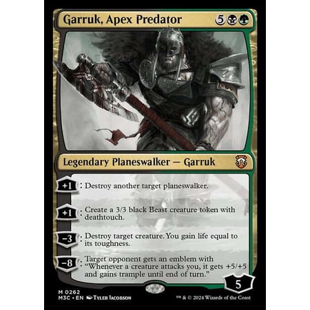 MtG Modern Horizons 3 Commander Mythic Rare Garruk, Apex Predator #262