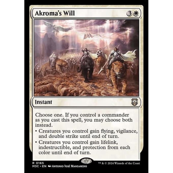 MtG Modern Horizons 3 Commander Rare Akroma's Will #165