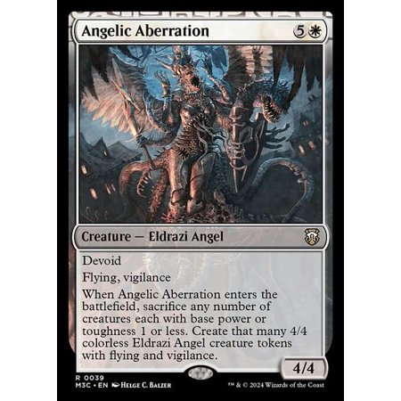 MtG Modern Horizons 3 Commander Rare Angelic Aberration #39