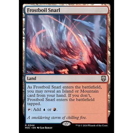MtG Modern Horizons 3 Commander Rare Frostboil Snarl #344