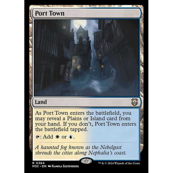 MtG Modern Horizons 3 Commander Rare Port Town #364