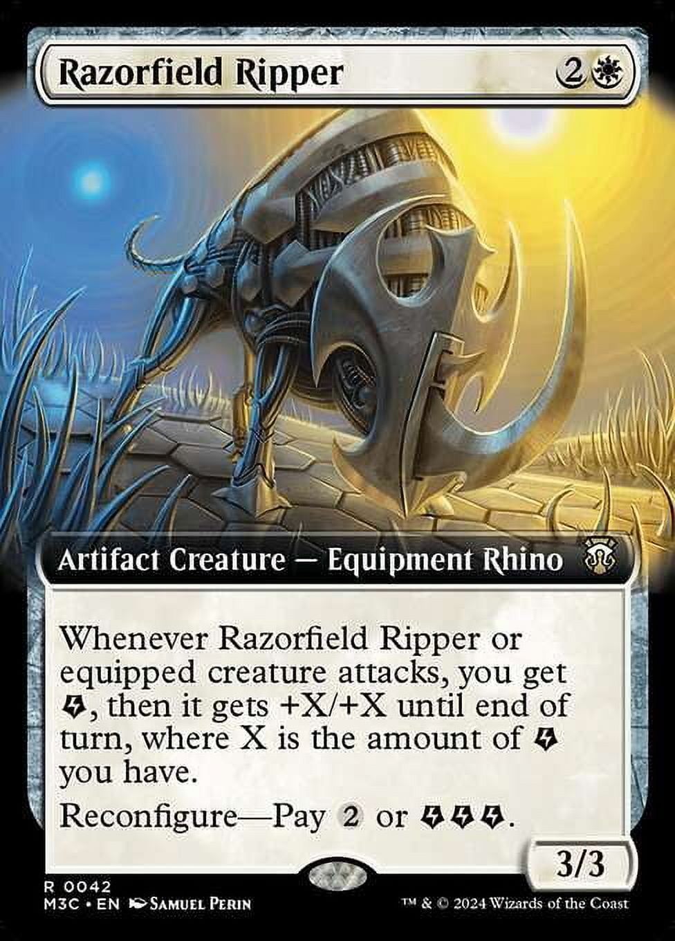 Mtg Razor Runner MtG Modern Horizons 3 Commander Rare Razorfield Ripper #42 - Walmart.com