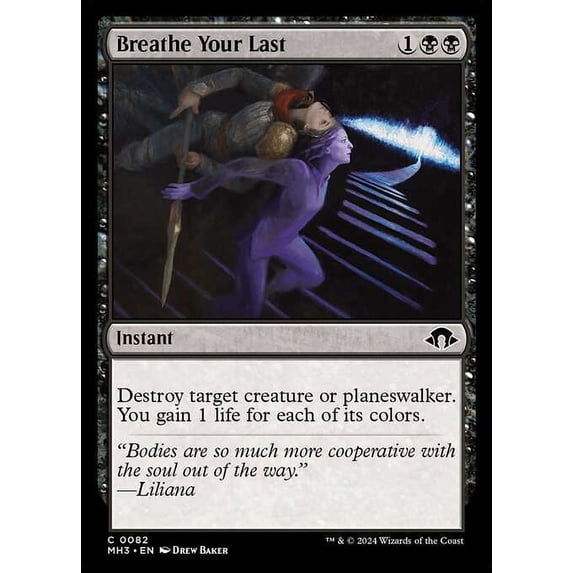 MtG Modern Horizons 3 Common Breathe Your Last #82