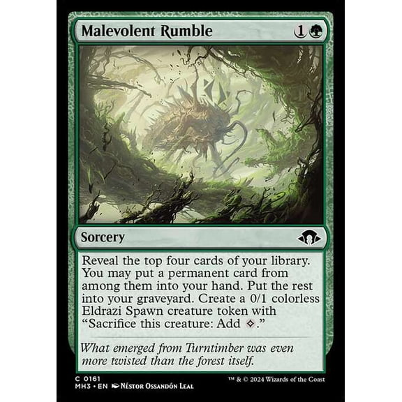 MtG Modern Horizons 3 Common Malevolent Rumble [FOIL] #161