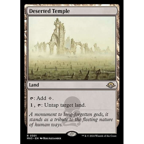 MtG Modern Horizons 3 Rare Deserted Temple #301