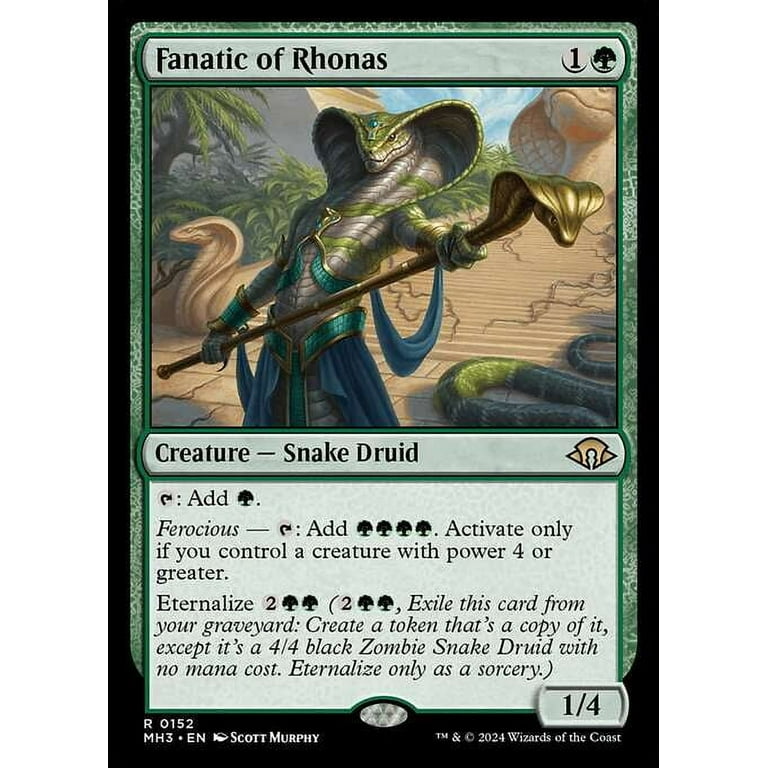 MtG Modern Horizons 3 Rare Fanatic of Rhonas #152 - Walmart.com