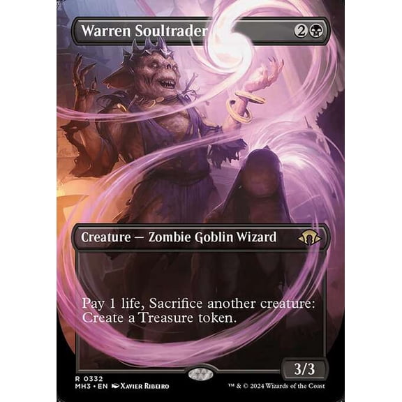 MtG Modern Horizons 3 Rare Warren Soultrader [Borderless] #332