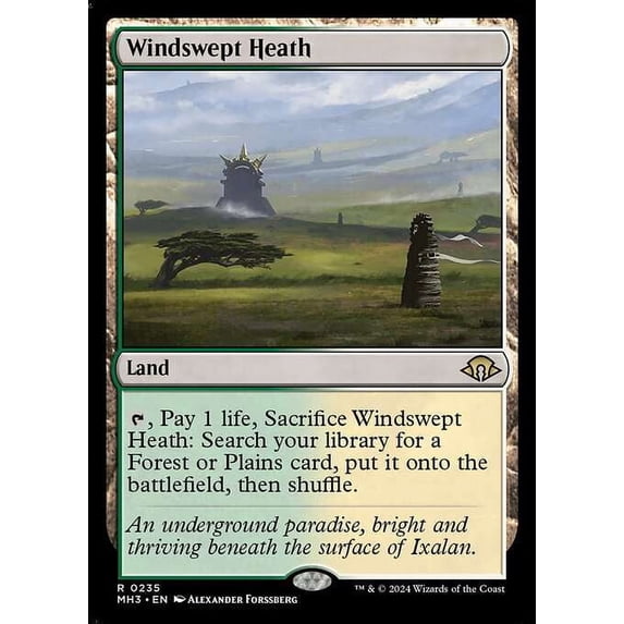 MtG Modern Horizons 3 Rare Windswept Heath #235