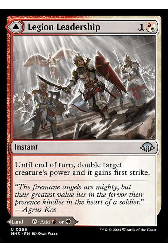 MtG Modern Horizons 3 Uncommon Legion Leadership // Legion Stronghold (FOIL) #255