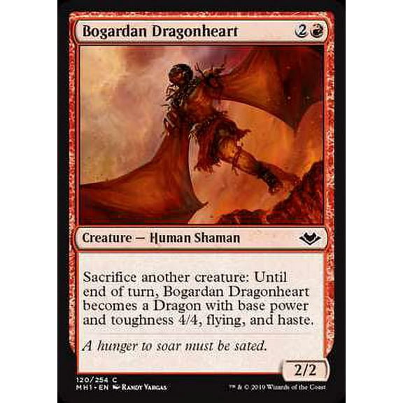 MtG Modern Horizons Common Bogardan Dragonheart (Foil) #120