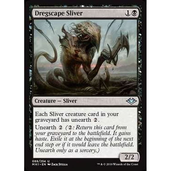 MtG Modern Horizons Uncommon Dregscape Sliver #88