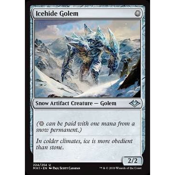 MtG Modern Horizons Uncommon Icehide Golem #224