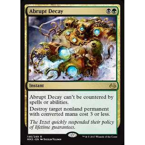 MtG Modern Masters 2017 Edition Rare Abrupt Decay #146