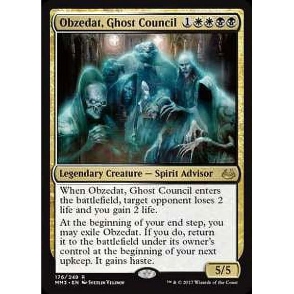 MtG Modern Masters 2017 Edition Rare Obzedat, Ghost Council (FOIL) #176
