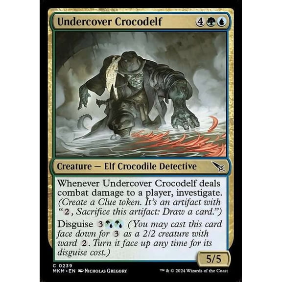 MtG Murders at Karlov Manor Common Undercover Crocodelf (FOIL) #239