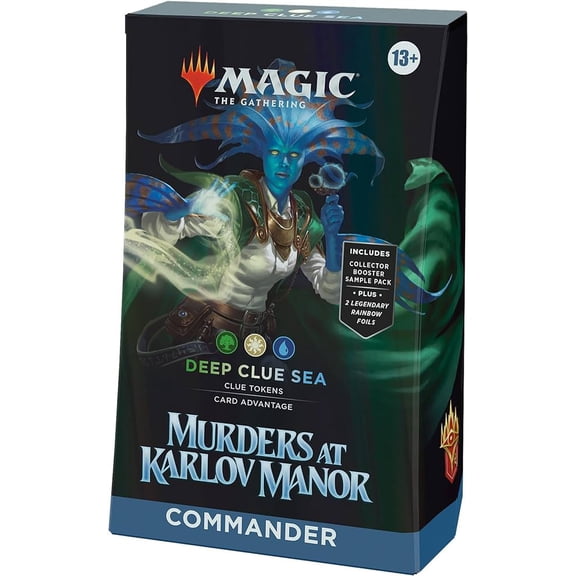 MtG Murders at Karlov Manor Deep Clue Sea Commander Deck (Murders at Karlov Manor Commander Deck)