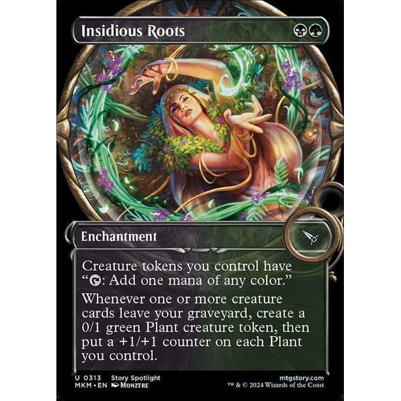 MtG Murders at Karlov Manor Uncommon Insidious Roots (Magnified Showcase) #313