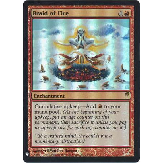 MtG Mystery Booster / The List Rare Braid of Fire (Foil) #78