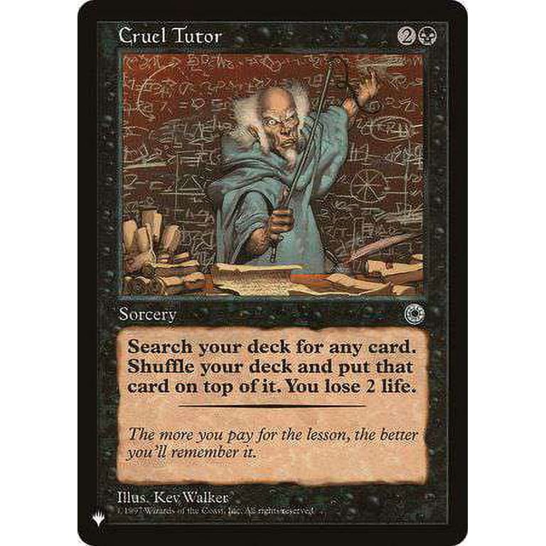 MtG Mystery Booster / The List Rare Cruel Tutor - Walmart.com