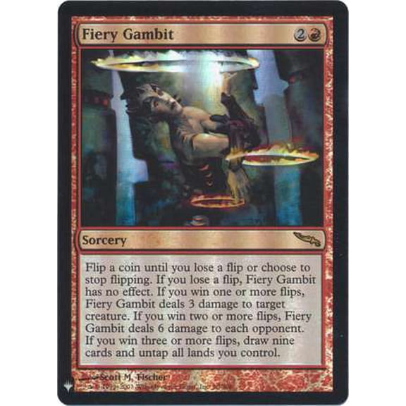 MtG Mystery Booster / The List Rare Fiery Gambit (Foil) #90
