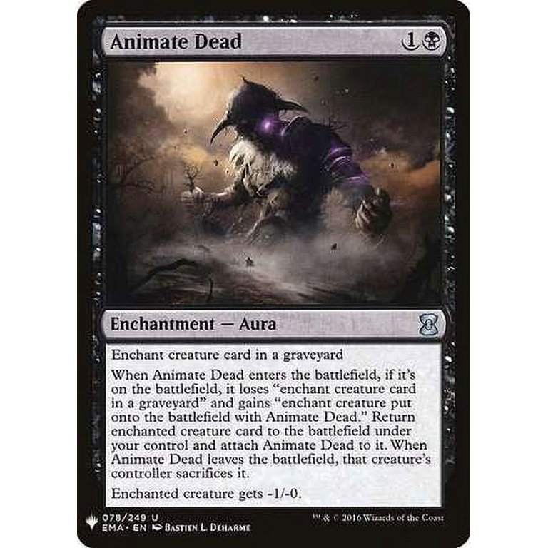 MtG Mystery Booster / The List Uncommon Animate Dead #78 - Walmart.com MtG Mystery Booster / The List Uncommon Animate Dead #78 - Walmart.com