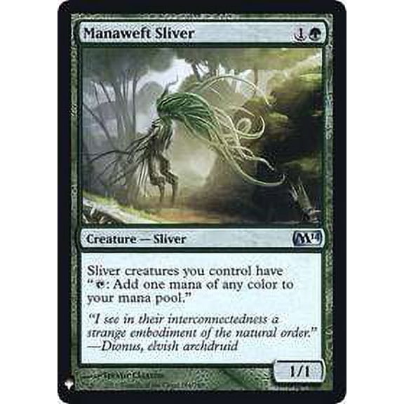 MtG Mystery Booster / The List Uncommon Manaweft Sliver [Foil] #184