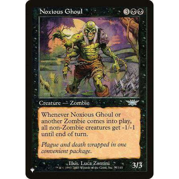 MtG Mystery Booster / The List Uncommon Noxious Ghoul #77