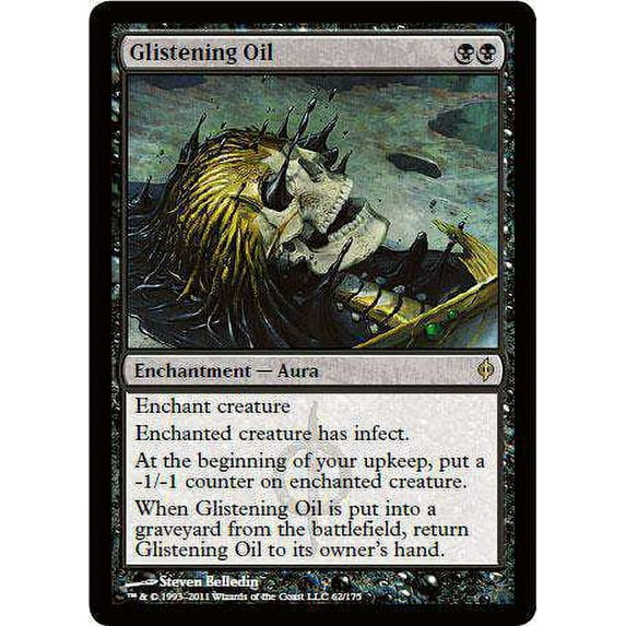 MtG New Phyrexia Rare Glistening Oil #62
